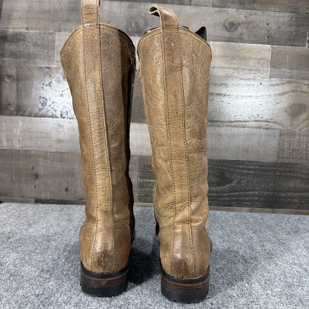 RARE DSQUARED2 Tall Canadian Hiking Boots Leather Archive Maple Leaf Italy 45/12